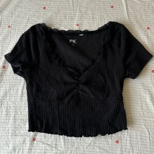 pacsun basic crop top